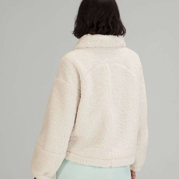 Lulu Lemon Cinchable Fleece Zip Up WHTO 4 - Picture 6 of 9